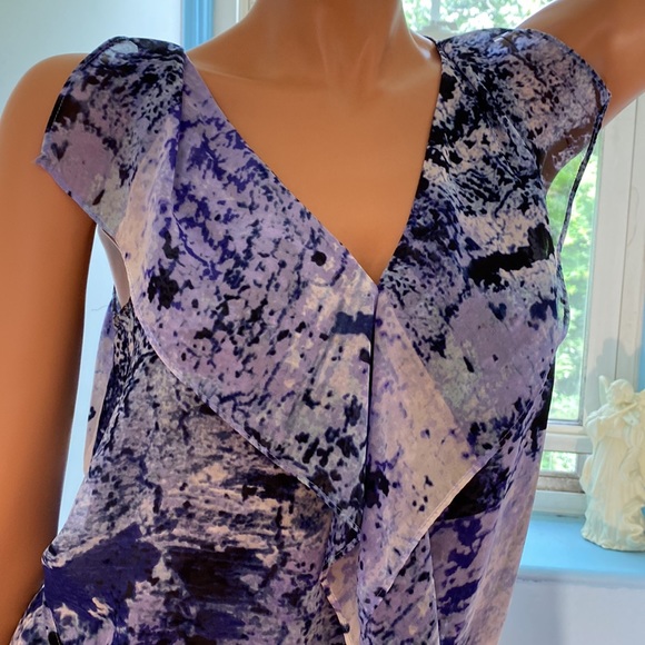 SIMPLY VERA WANG SUMMERY DRESS SIZE S BLUES LAVENDER STUNNING! - Picture 2 of 5